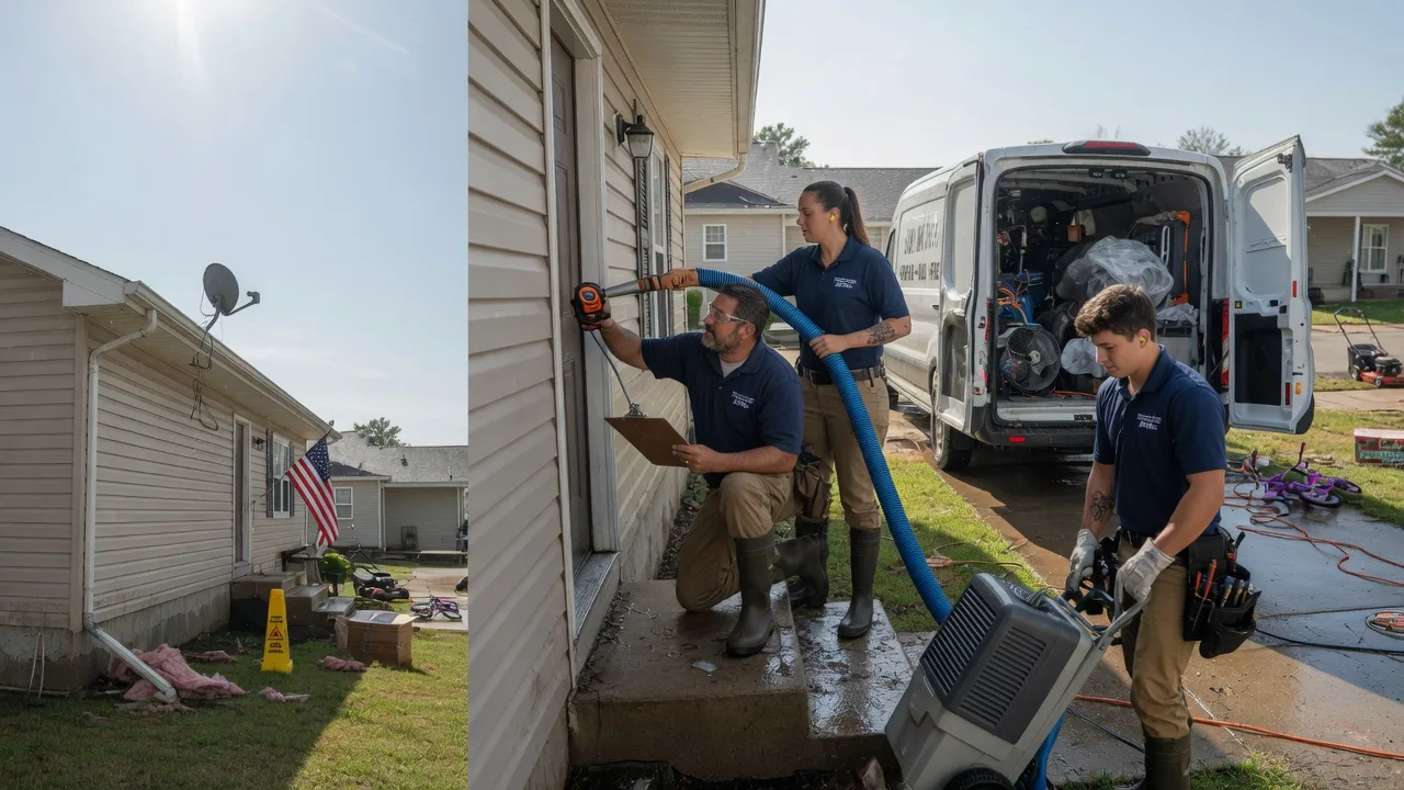 Ceiling Water Damage Restoration in Cantrall, IL near me